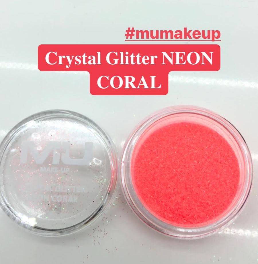 Crystal glitter nail art mu make up