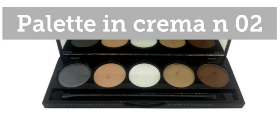 Palette ombretti illuminanti cremosi