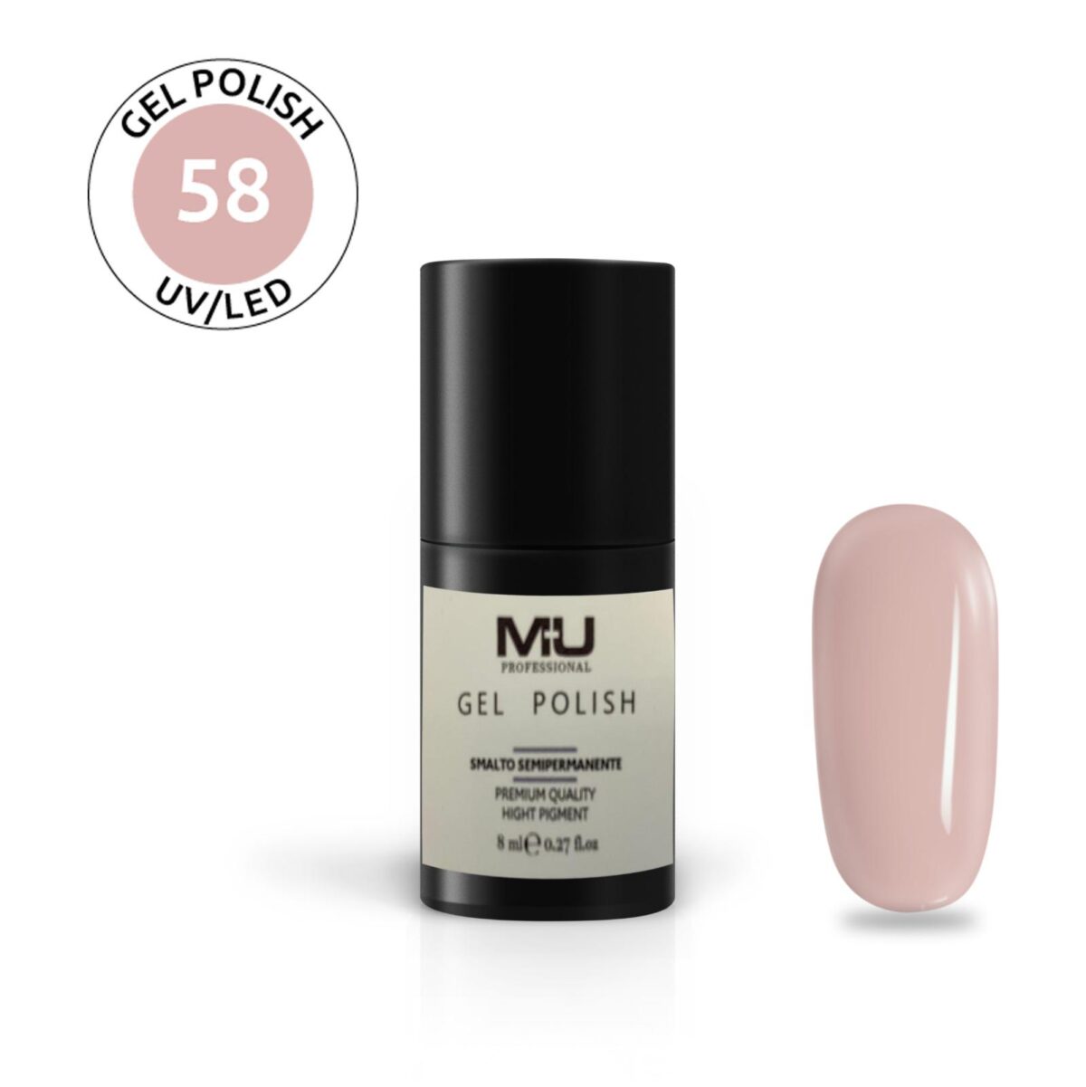 Smalto gel polish uv led semipermanente 8 ml