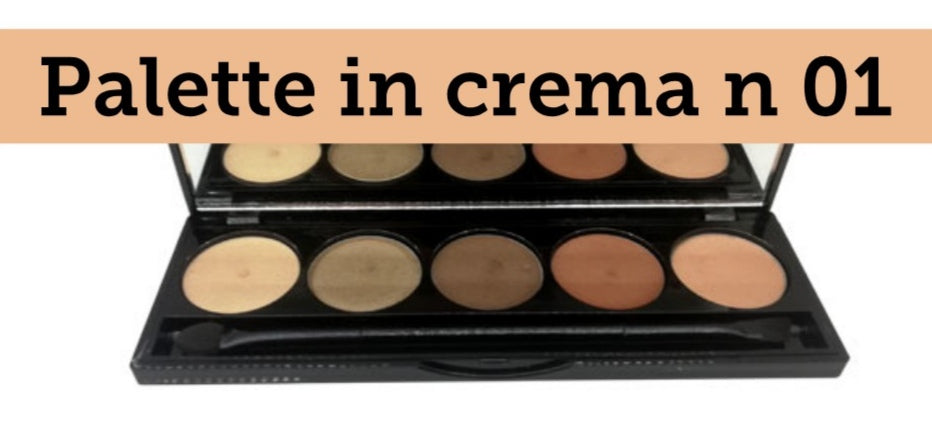 Palette ombretti illuminanti cremosi