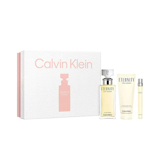 Cofanetto Profumo Donna Calvin Klein Eternity 3 Pezzi EDP