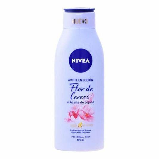Olio a Lozione Fiori di Ciliegio e Jojoba Nivea Aceite En Locion (400 ml) 400 ml