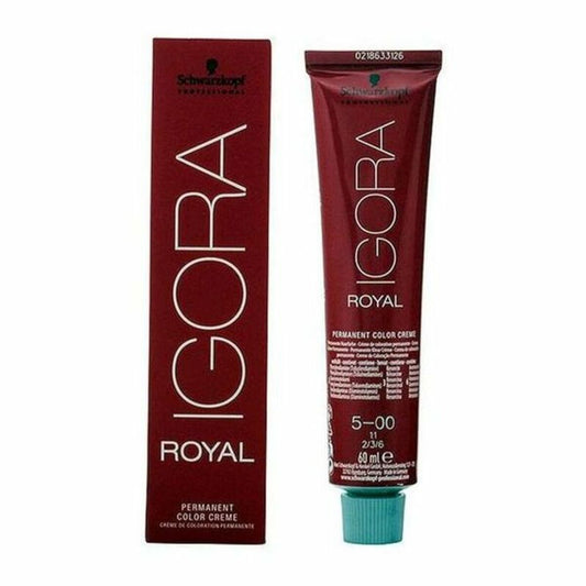 Tintura Permanente Igora Royal Schwarzkopf 5-00 Nº 9.0-rubio muy claro 8.0-rubio 60 ml
