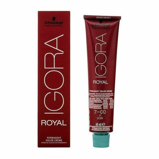Tintura Permanente Igora Royal Schwarzkopf 7-00 Nº 9.0-rubio muy claro 8.0-rubio 60 ml