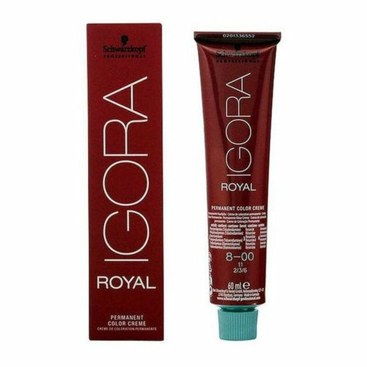 Tintura Permanente Igora Royal Schwarzkopf 8-00 Nº 9.0-rubio muy claro 8.0-rubio 60 ml