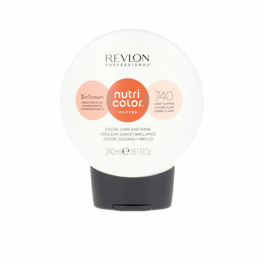 Tintura Permanente Nutri Color Filters Light Copper Revlon Nº 740 240 ml
