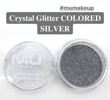 Crystal glitter nail art mu make up