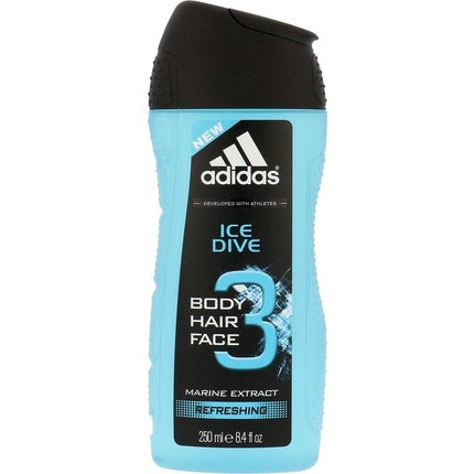 Adidas Doccia Schiuma Uomo Ice Dive Capelli and Body Refreshing Shower Gel Uomo