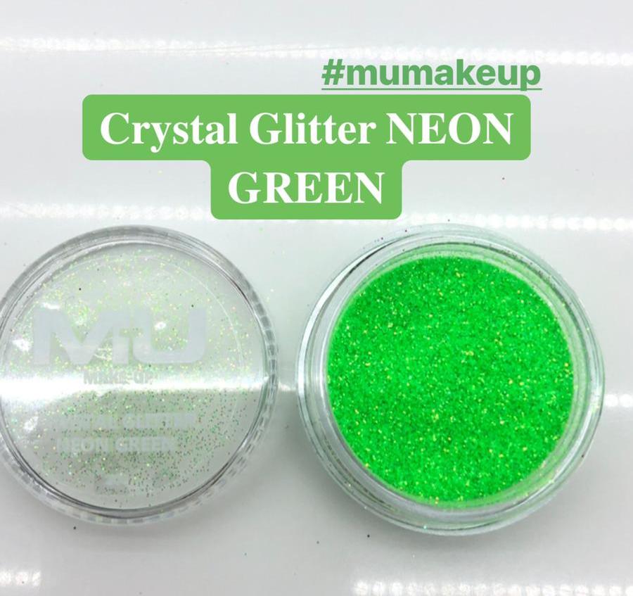 Crystal glitter nail art mu make up