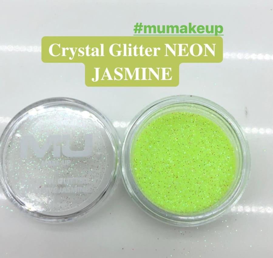 Crystal glitter nail art mu make up