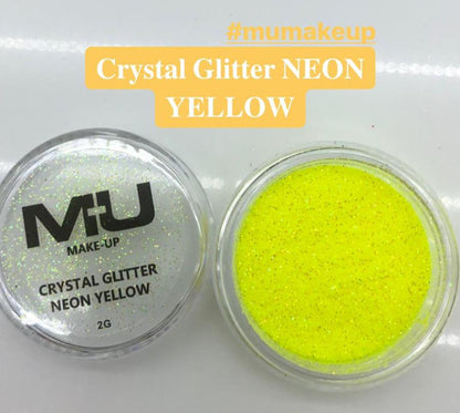 Crystal glitter nail art mu make up