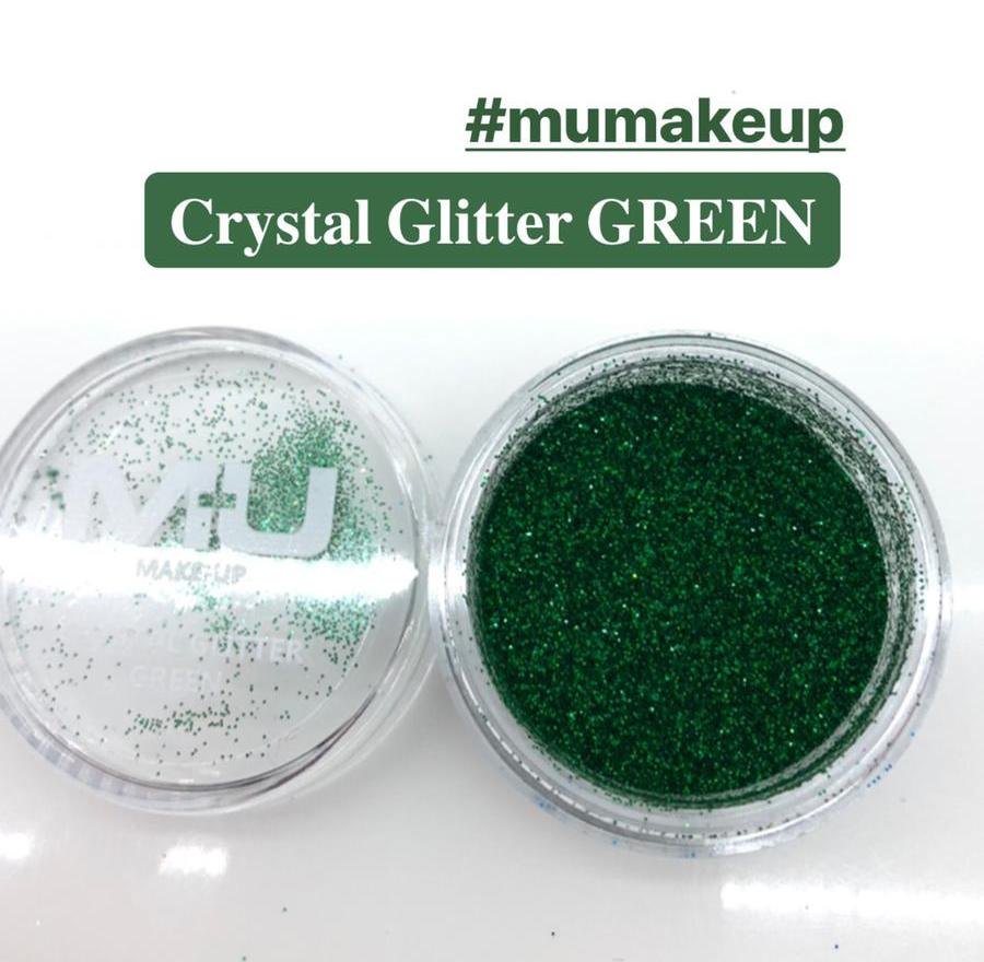 Crystal glitter nail art mu make up