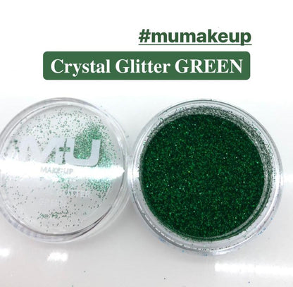 Crystal glitter nail art mu make up
