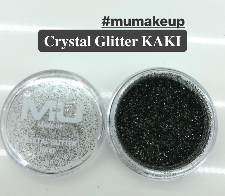 Crystal glitter nail art mu make up